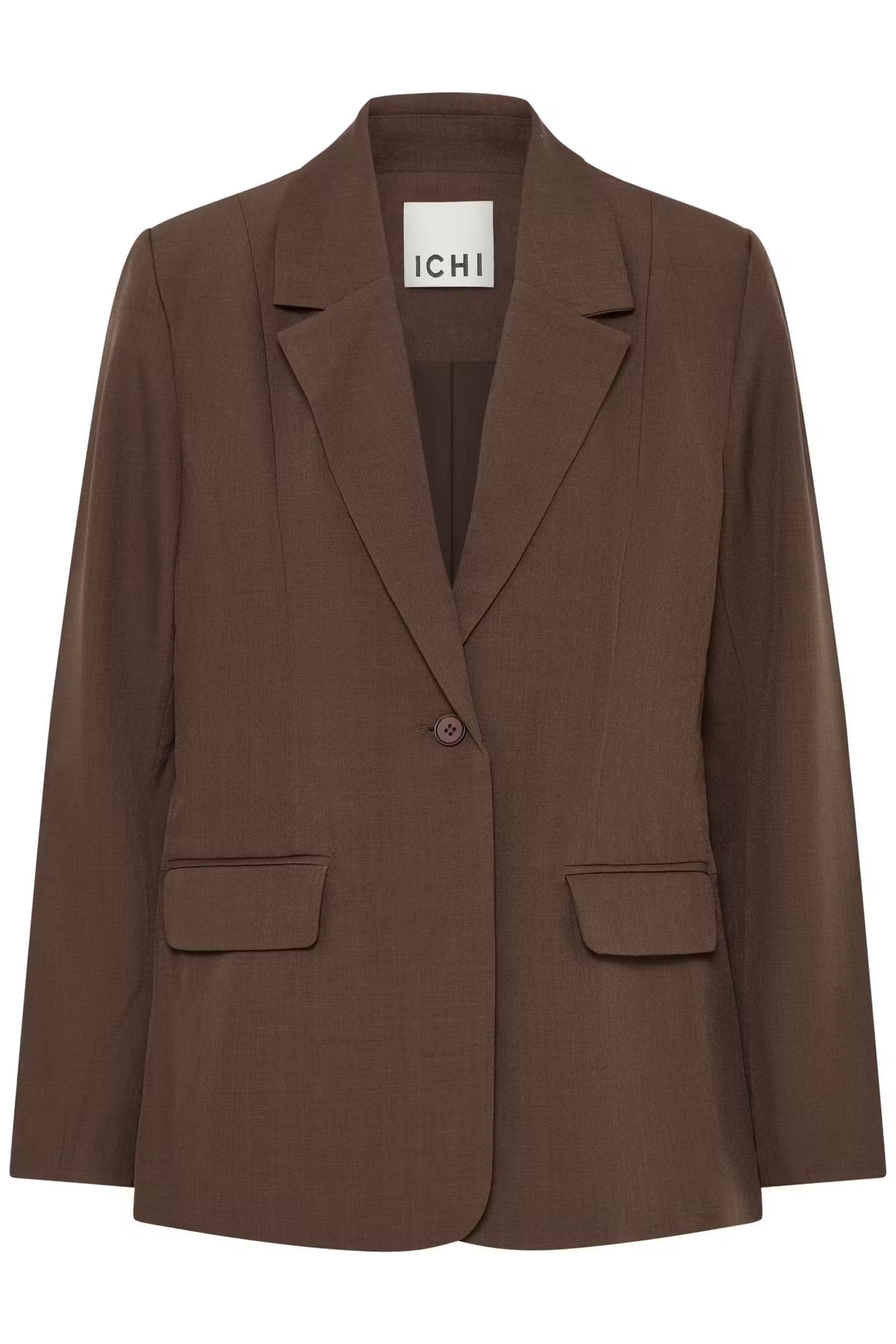 Fava long blazer - brúnn