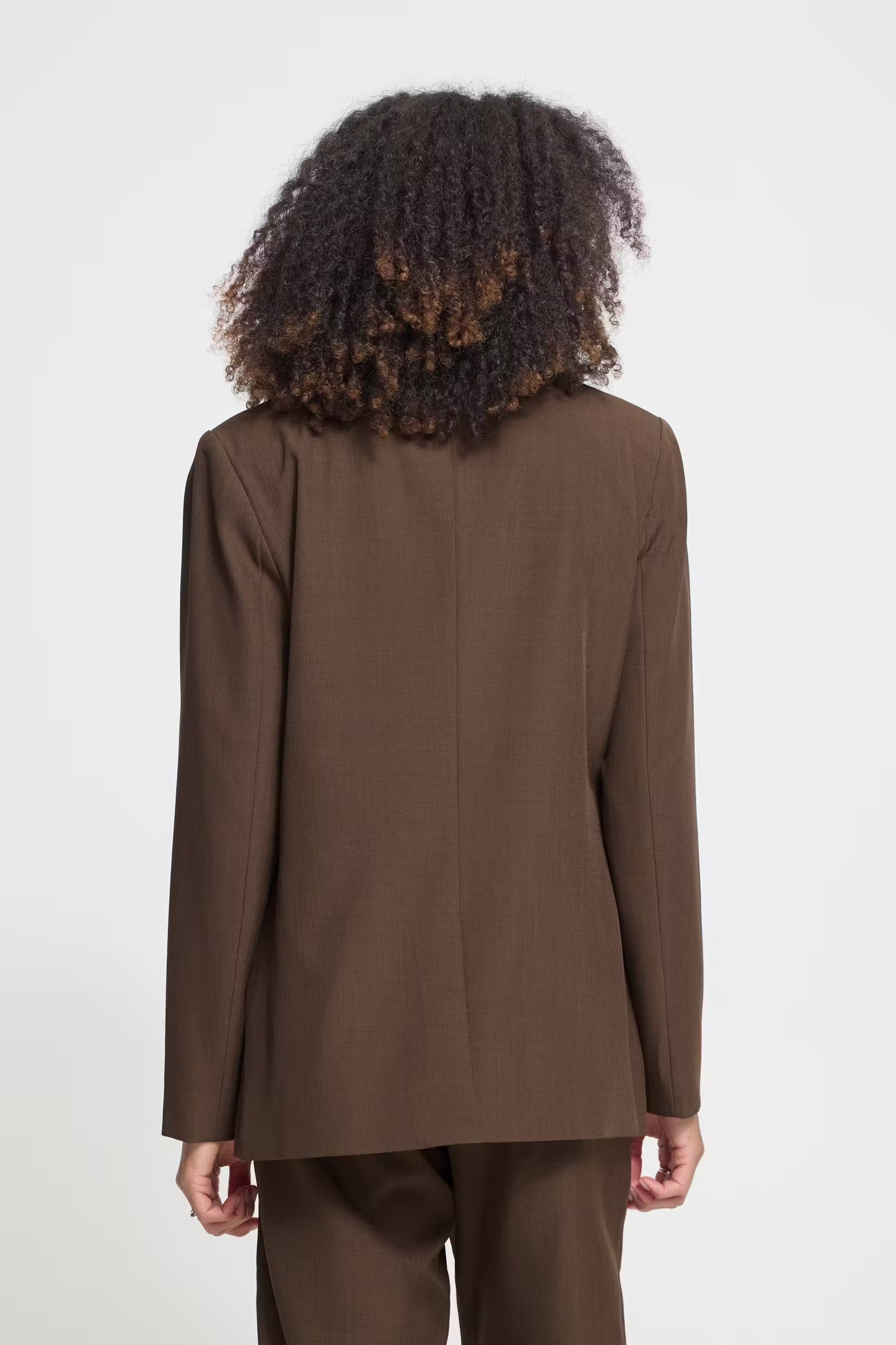 Fava long blazer - brúnn