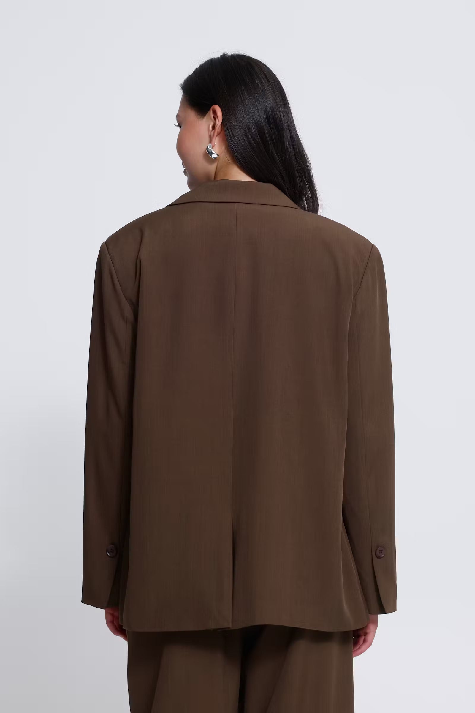 Fava oversize blazer - brúnn