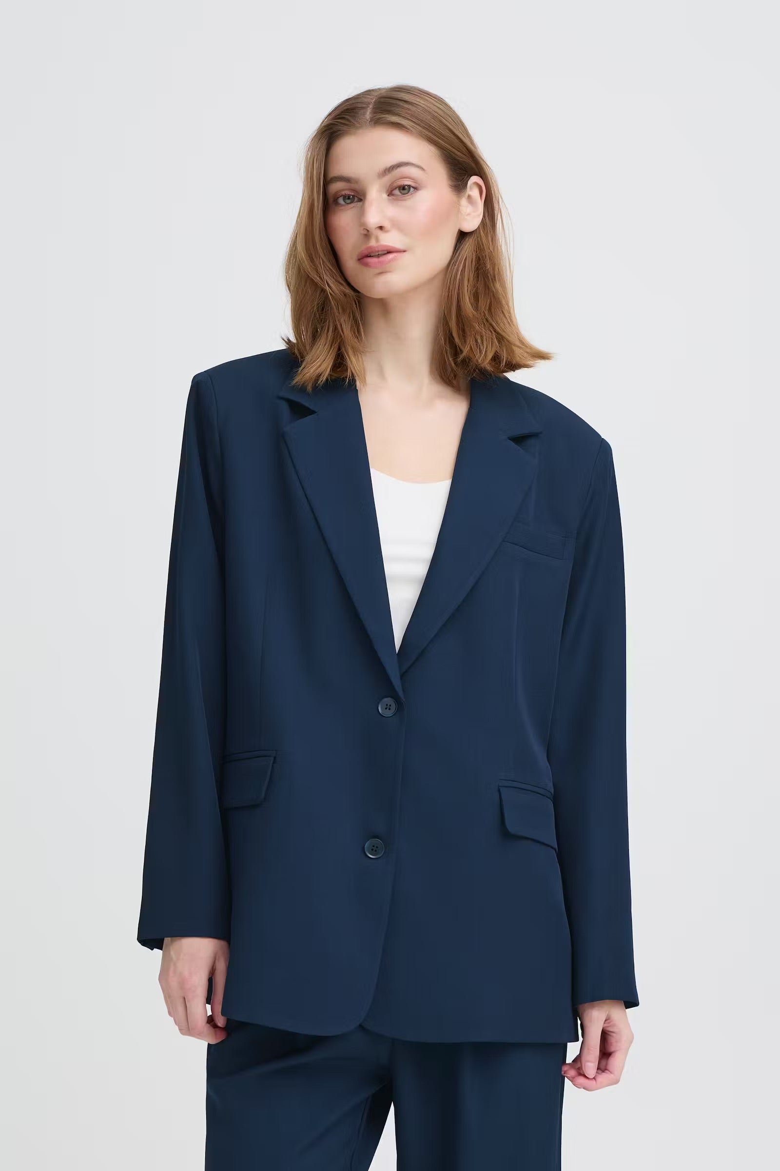Fava oversize blazer - dark navy