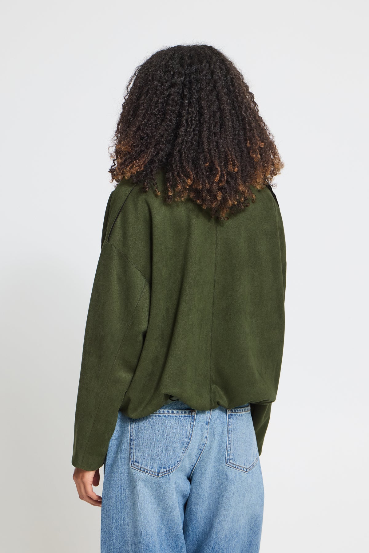 Keisha suede jakki - khaki