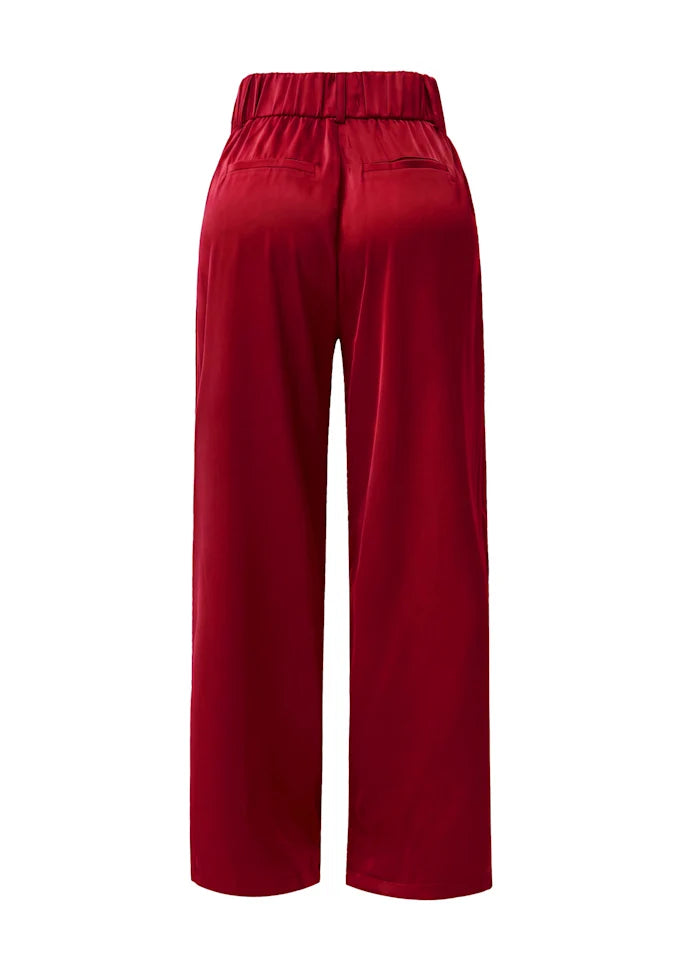 Eddy wide buxur - rauðar