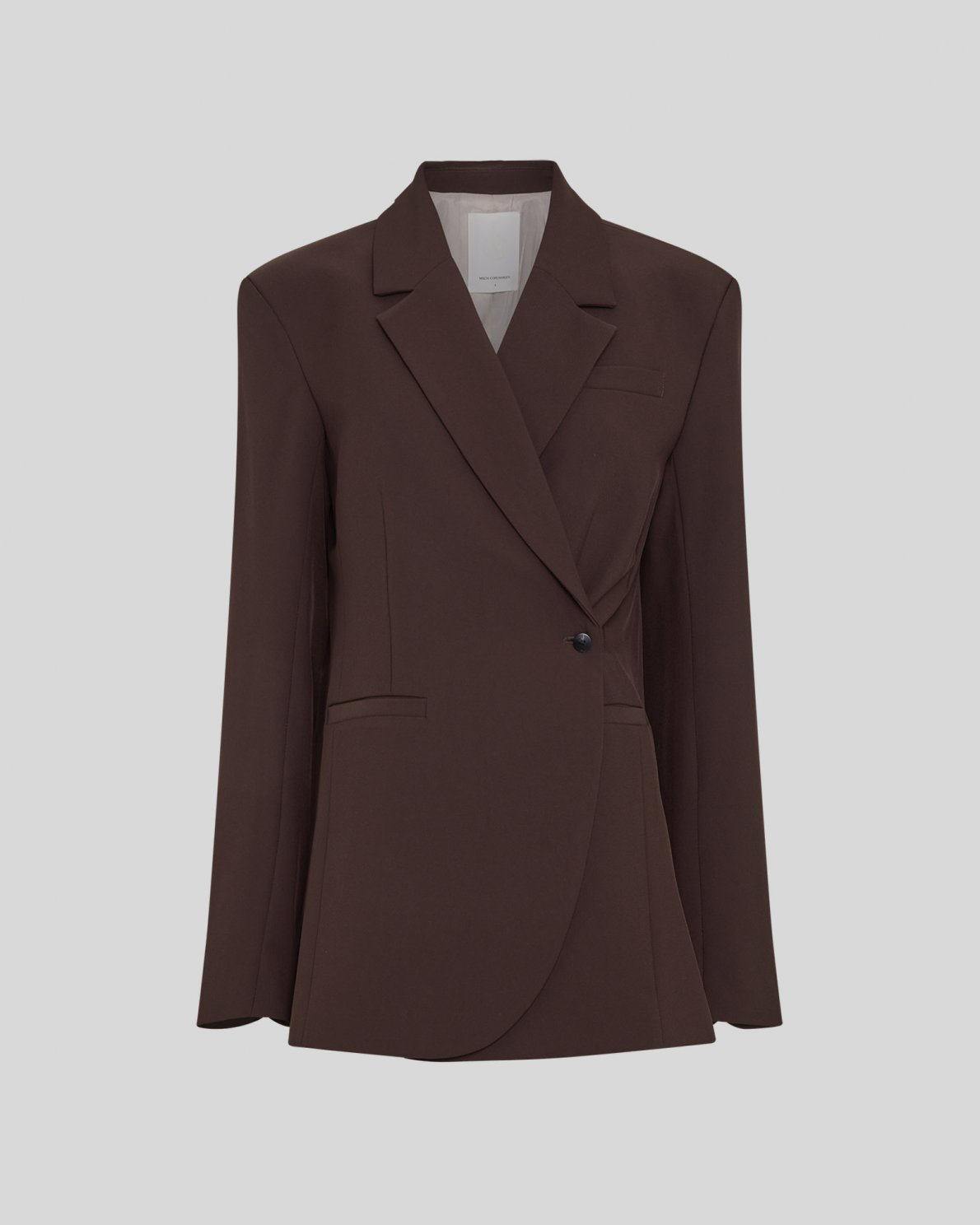 Vega loose blazer - dökkbrúnn