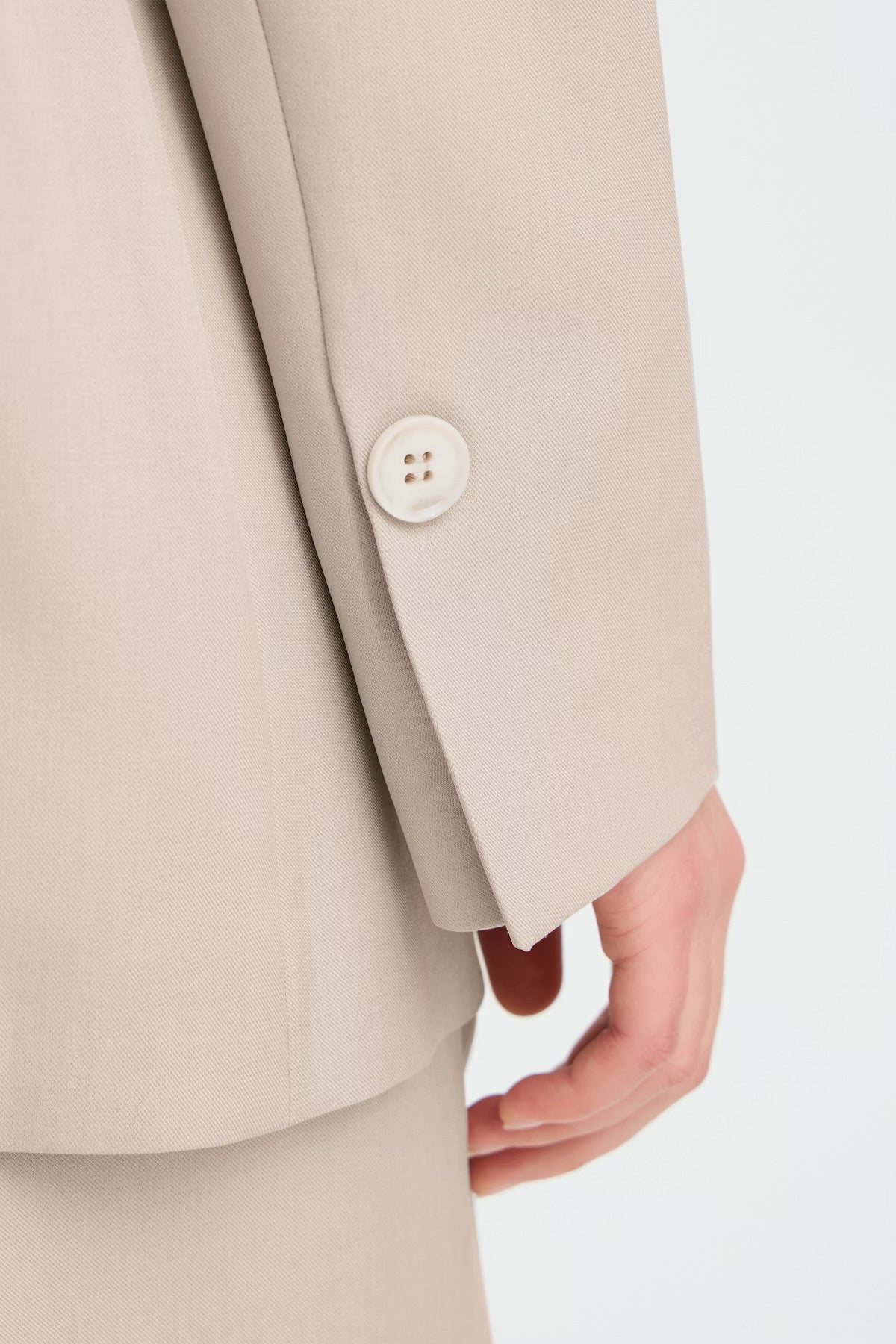 Fava oversize blazer - dove