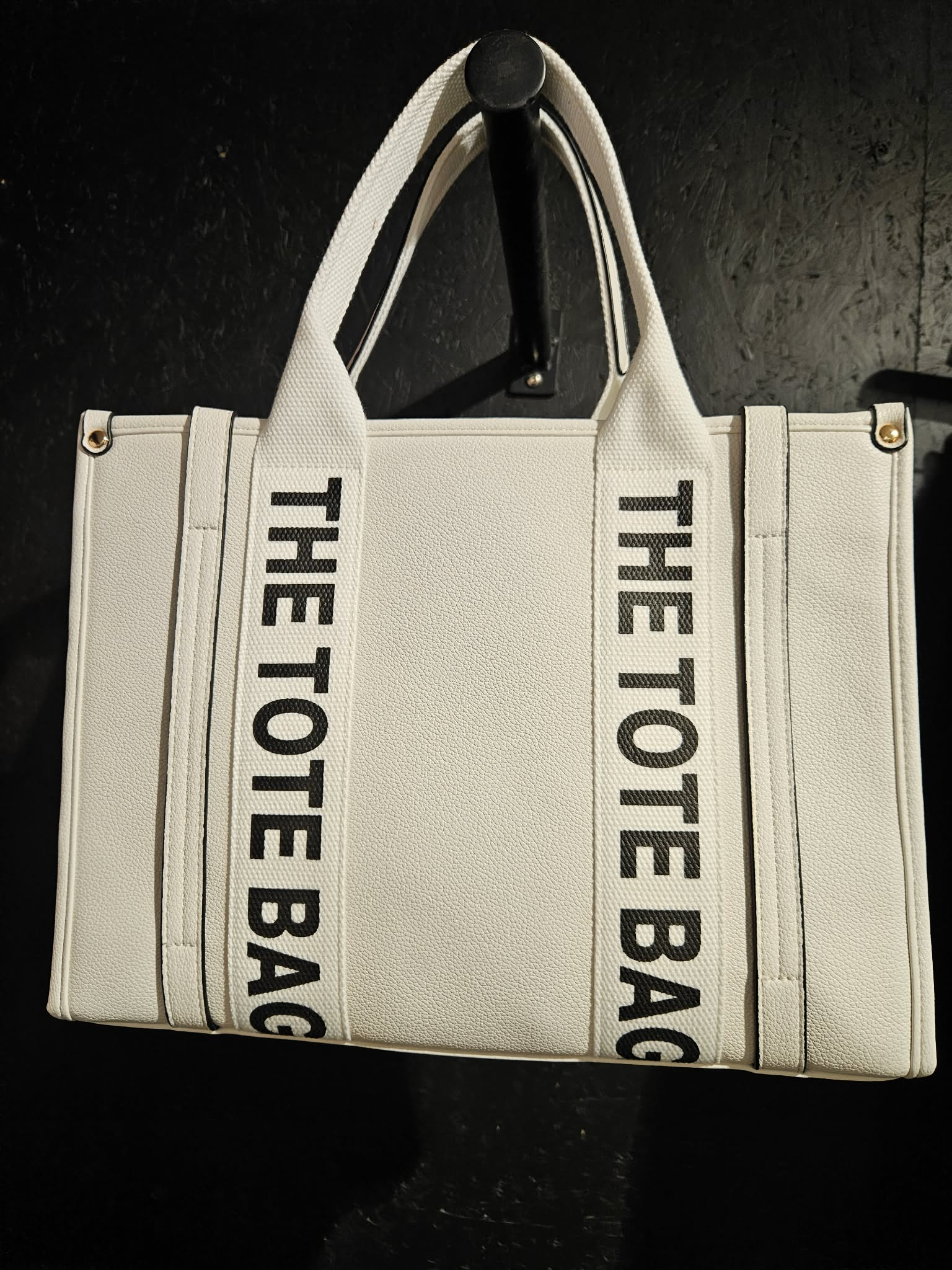 Tote bag stór - hvít