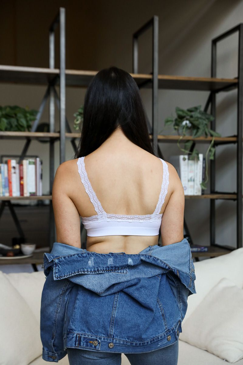 Thelma bralette - Hvítur